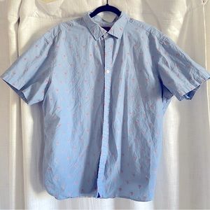 UNTUCKit Palm Tree Print Button Down Shirt